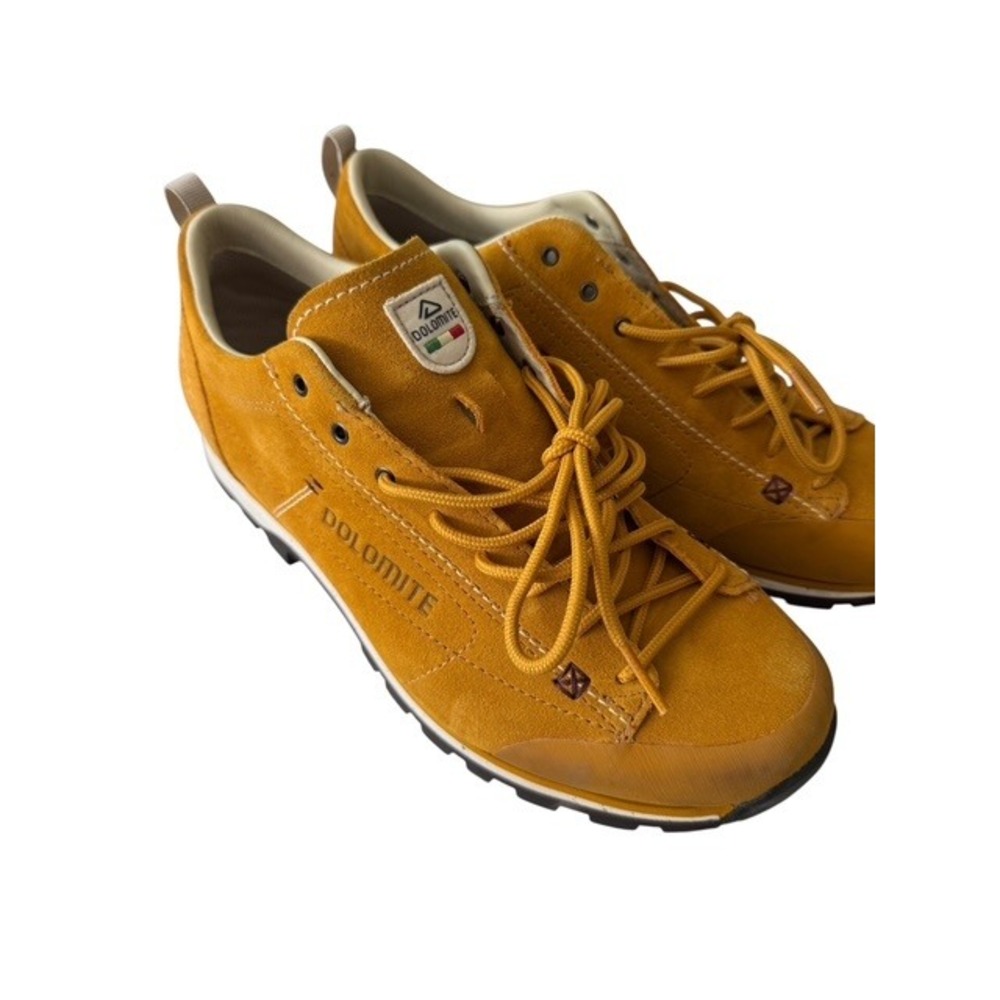 Dolomite Cinquantaquattro 54 Low Suede Mustard Yellow Vibram Shoes